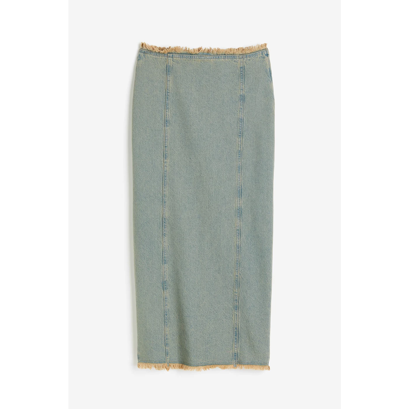 Vintage Blue Raw Edge Denim Skirt | Montivo Pakistan