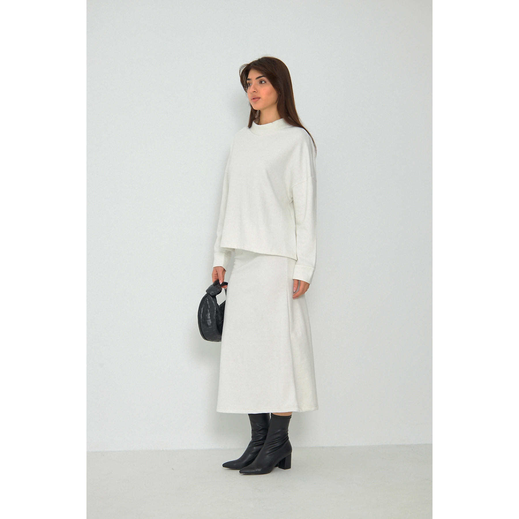 White Skirt and Top Matching Set | Montivo Pakistan