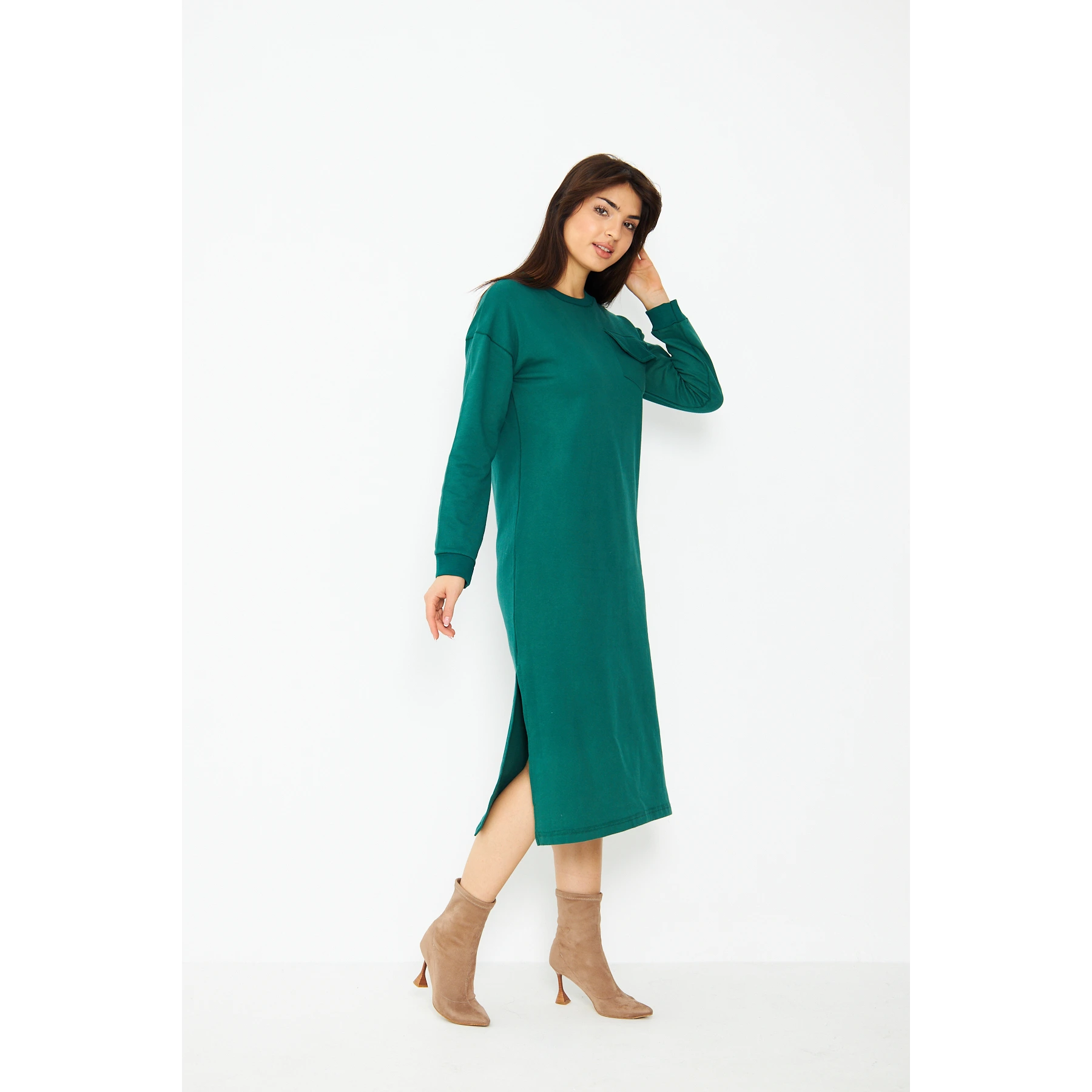 Green Long Maxi Dress | Montivo Pakistan