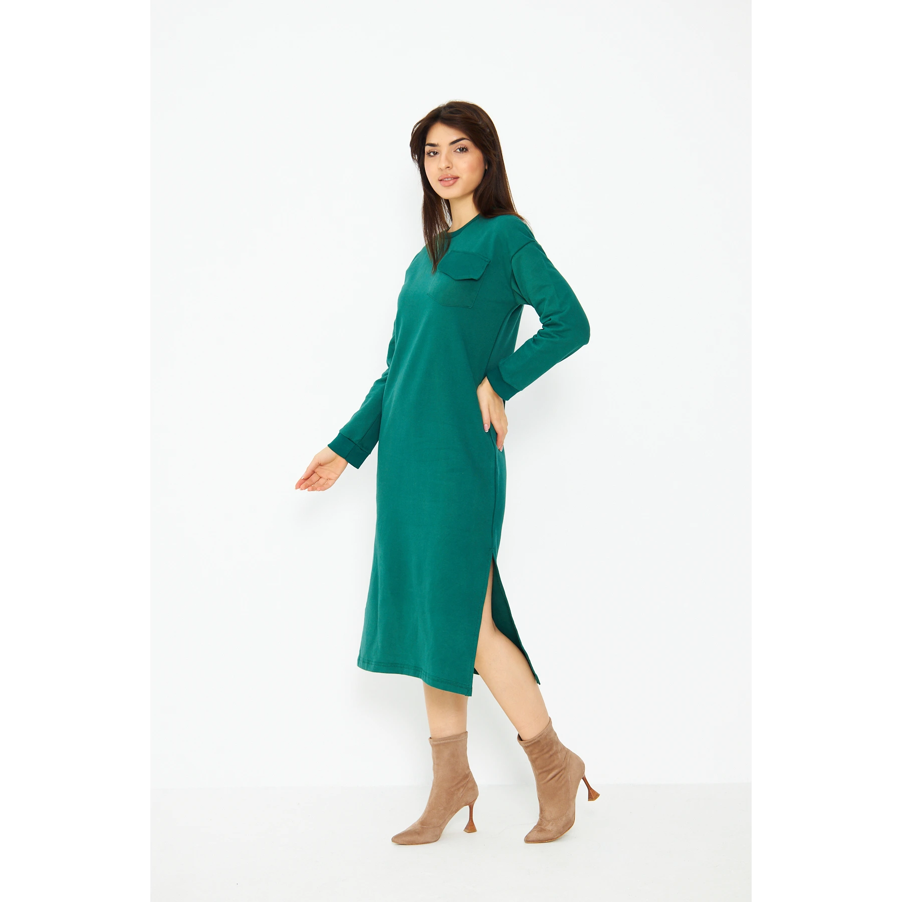 Green Long Maxi Dress | Montivo Pakistan