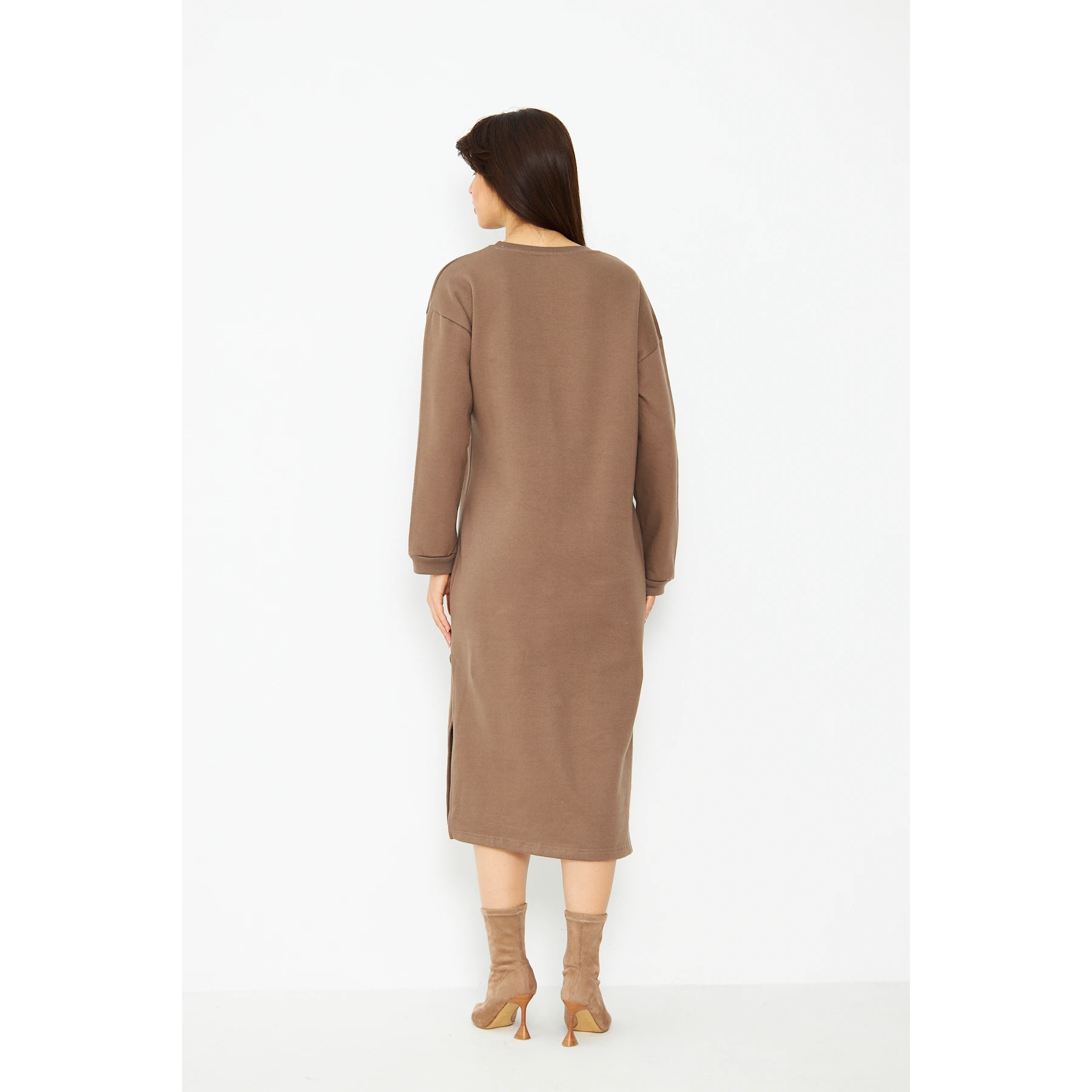 Coffee Long Maxi Dress | Montivo Pakistan