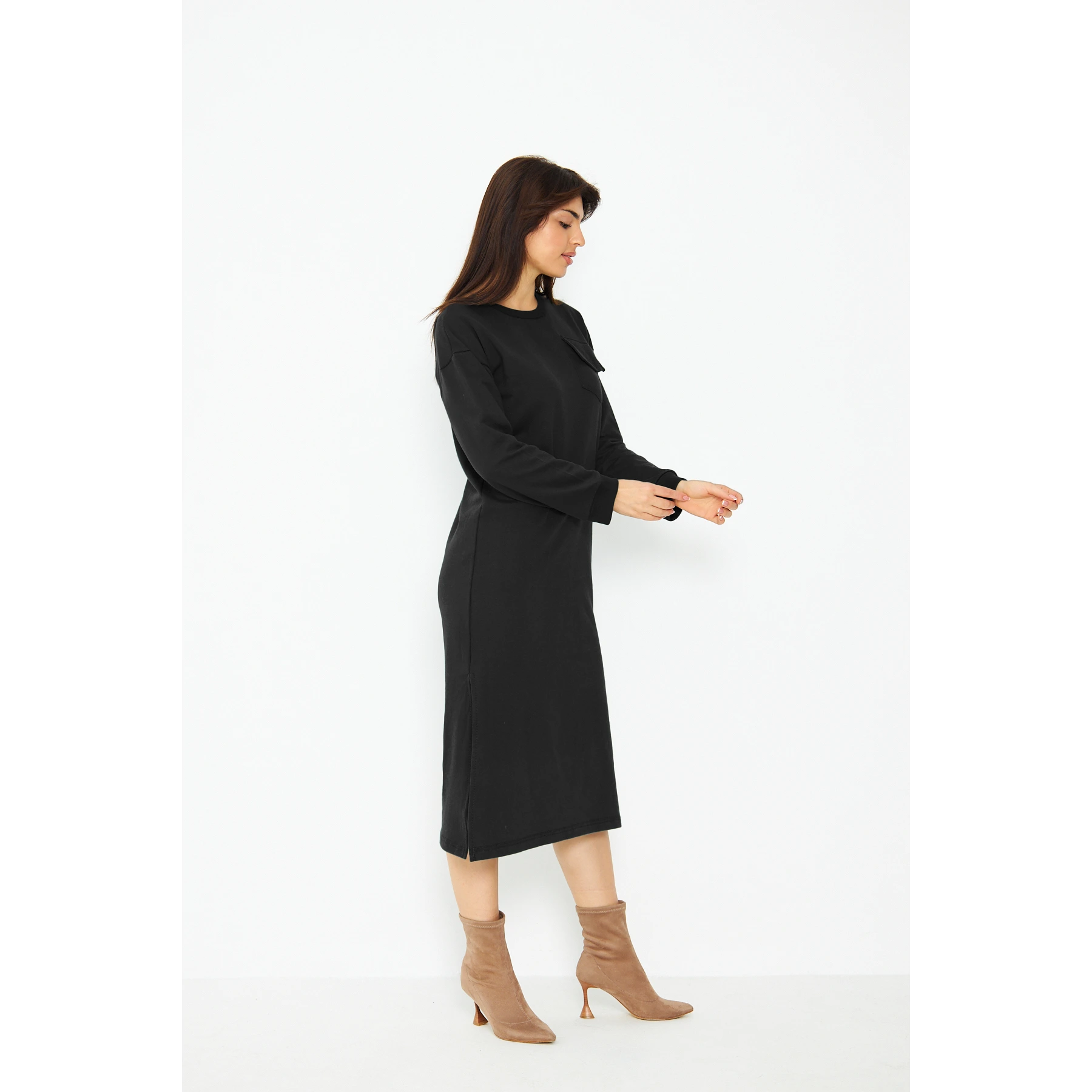 Black Long Maxi Dress | Montivo Pakistan