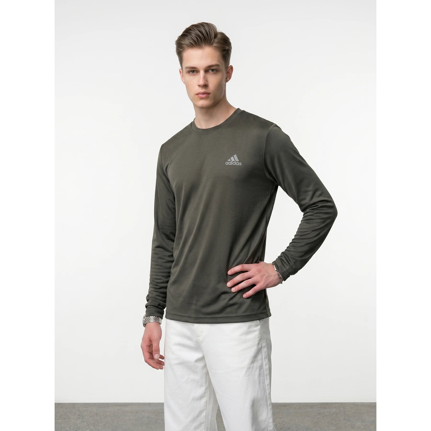 ADS Full Sleeves Dri-Fit Grey Tshirt | Montivo Pakistan