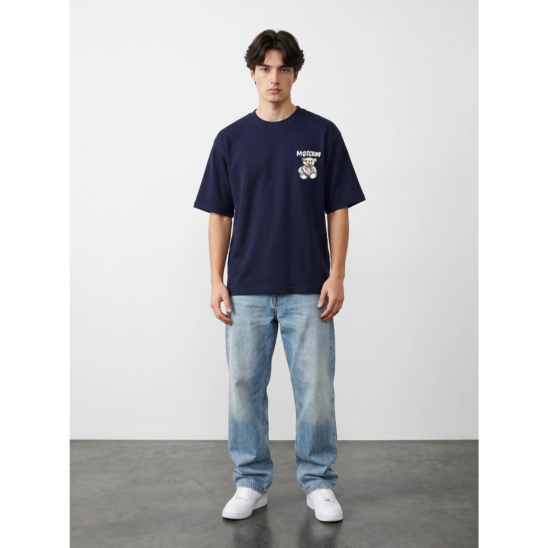 MO Navy Oversized Printed Tshirt | Montivo Pakistan