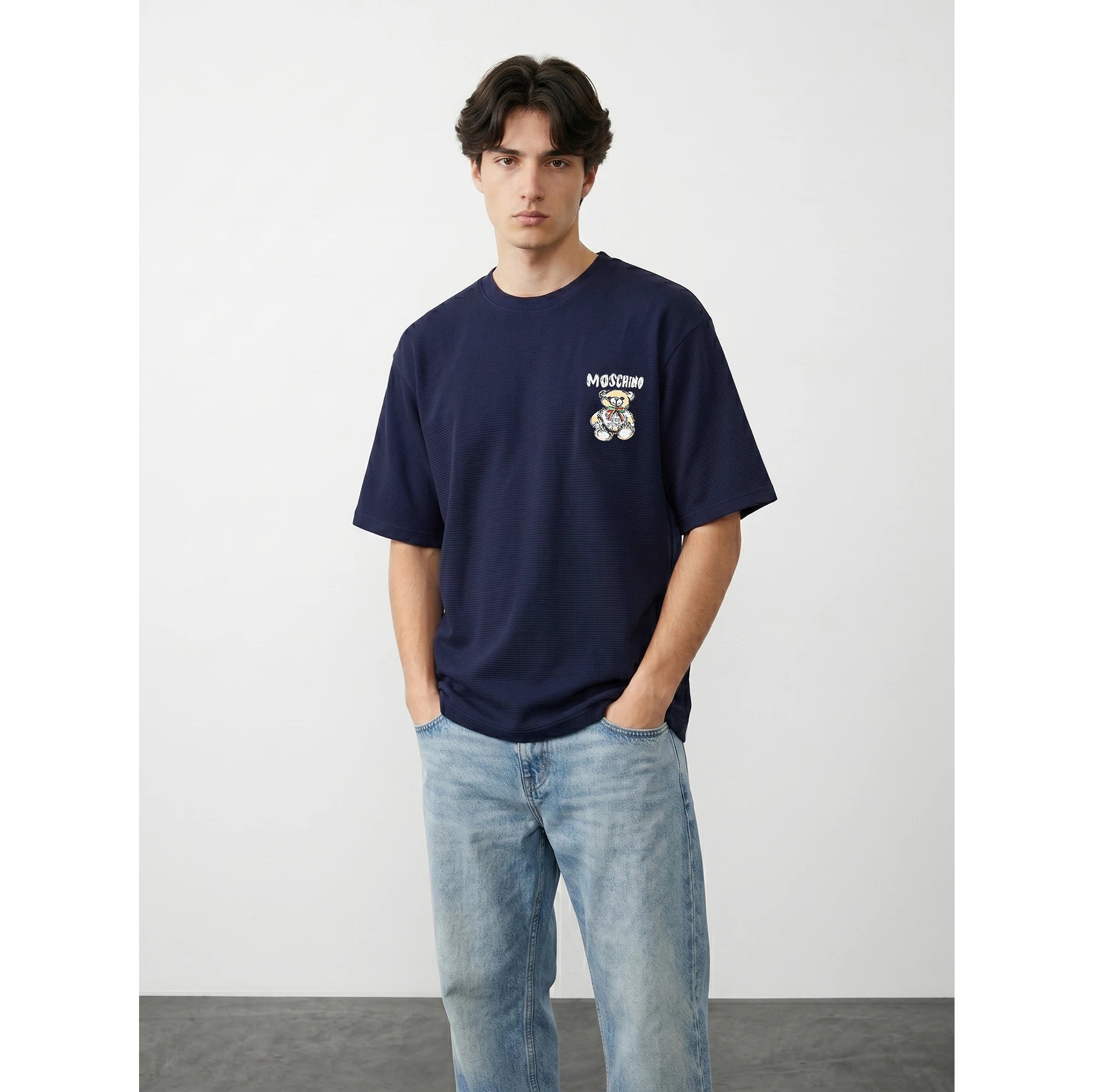 MO Navy Oversized Printed Tshirt | Montivo Pakistan