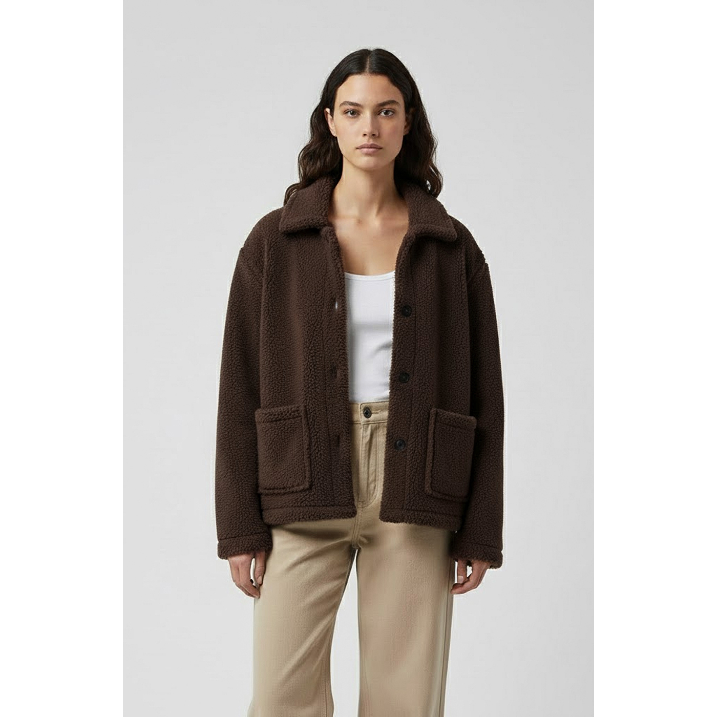 Brown Teddy Coat Jacket | Montivo Pakistan