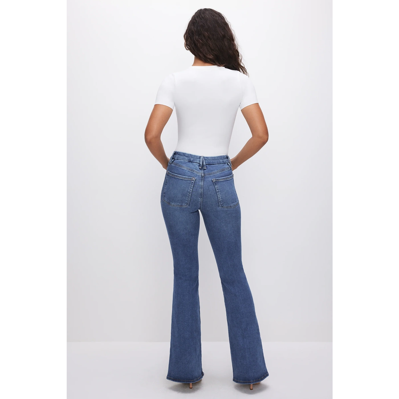 Blue Pull-On High Waist Flare Jeans | Montivo Pakistan