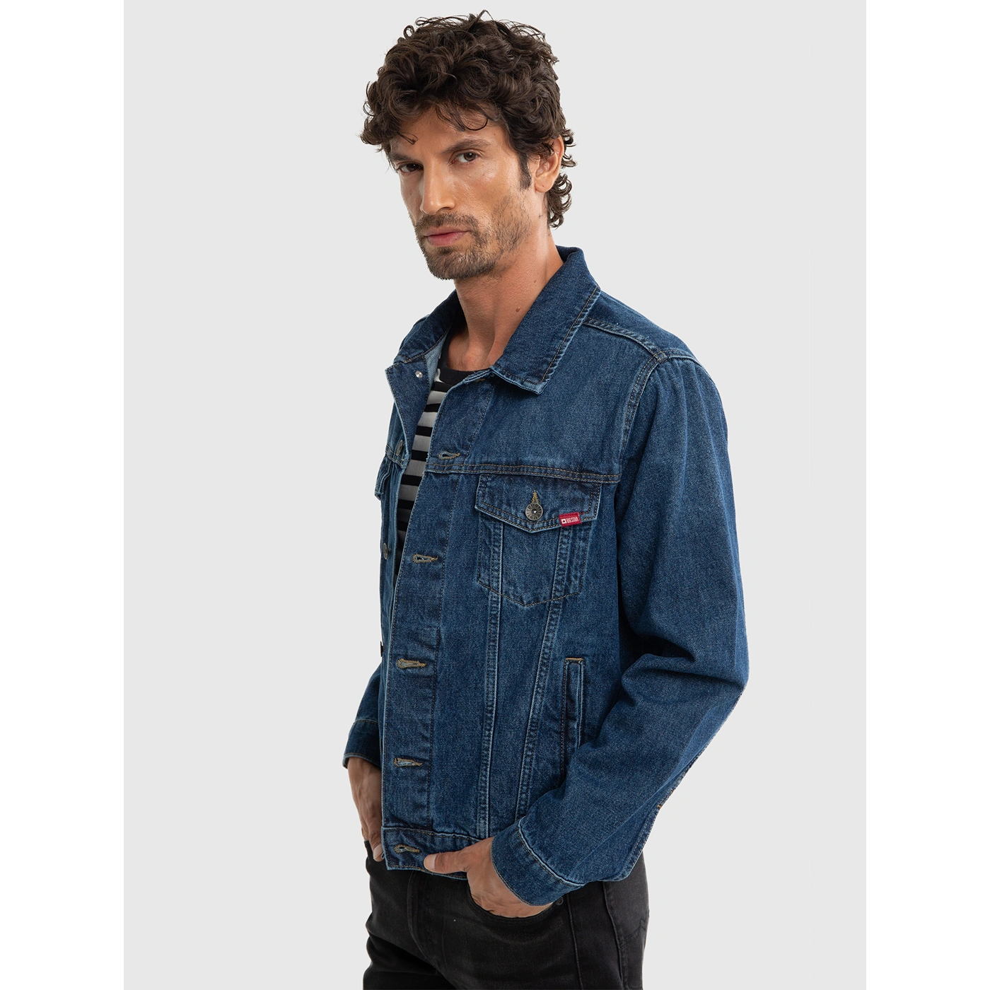 Dark Blue Classic Denim Jacket | Montivo Pakistan