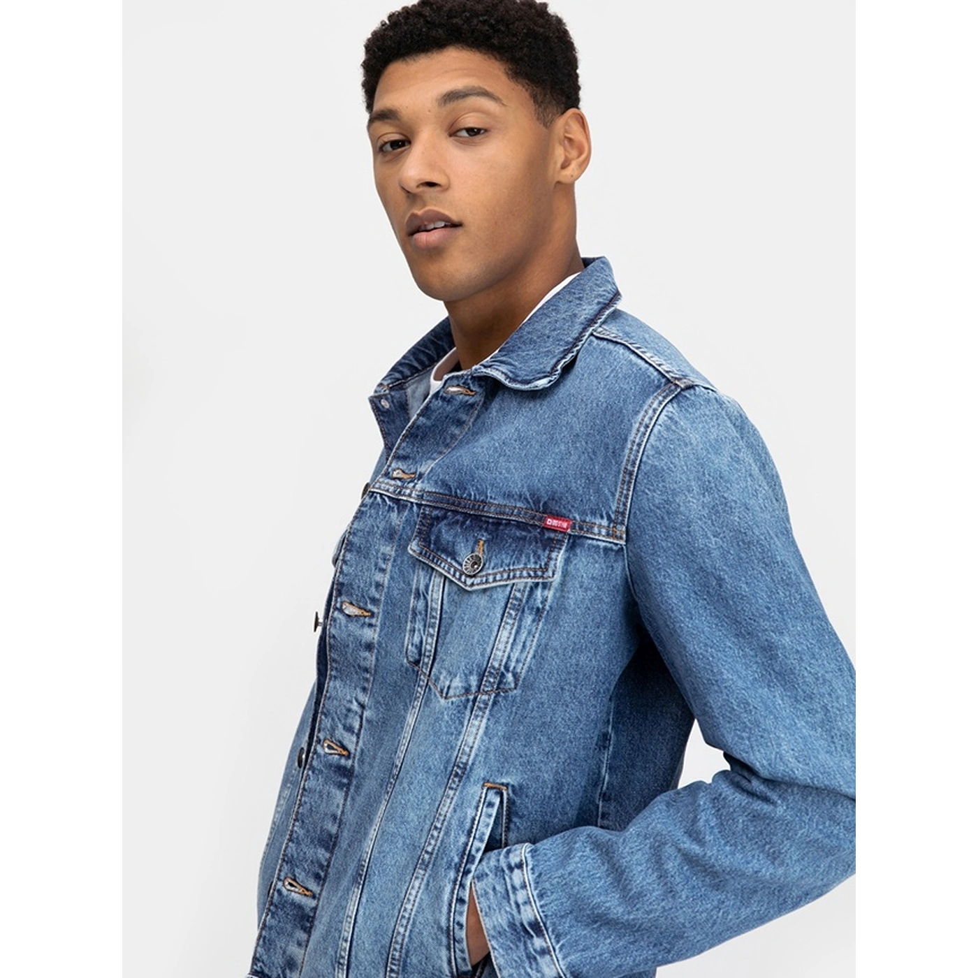 Mid Blue Classic Denim Jacket | Montivo Pakistan