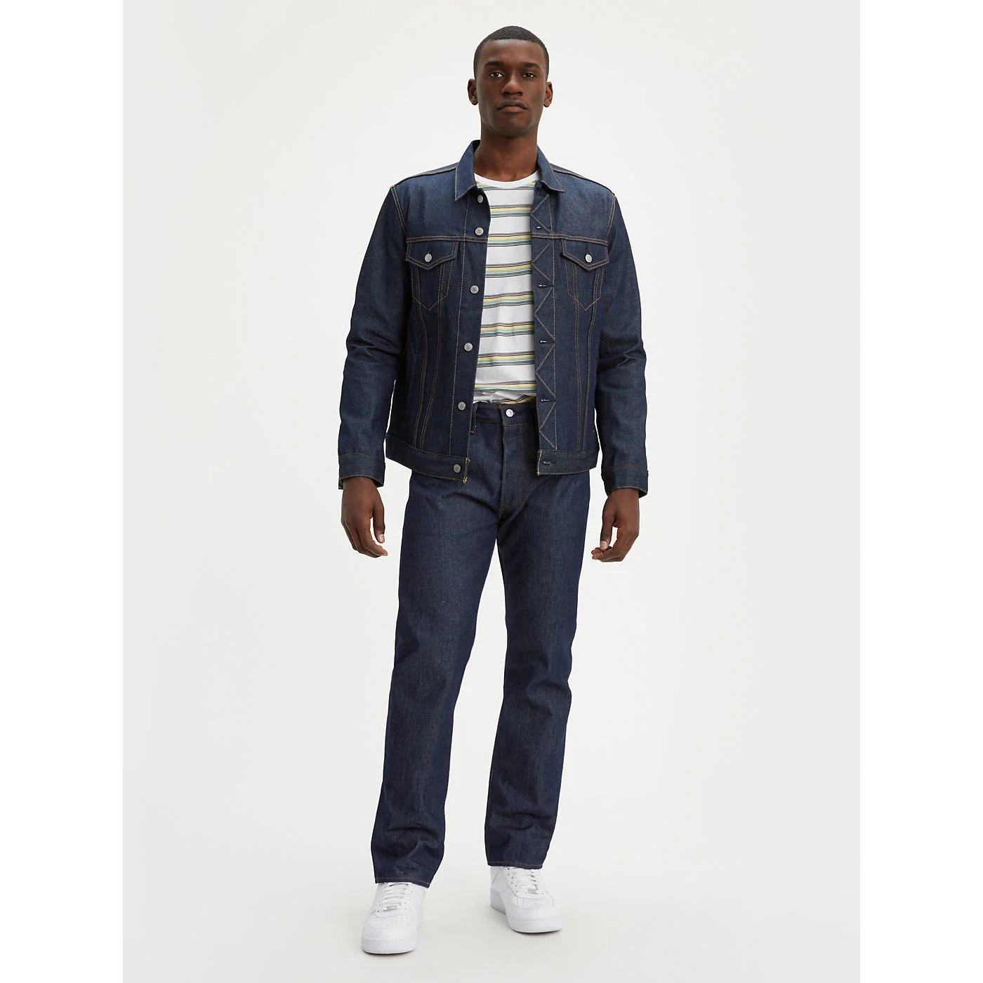 Rinse Wash Dark Blue Denim Jacket | Montivo Pakistan