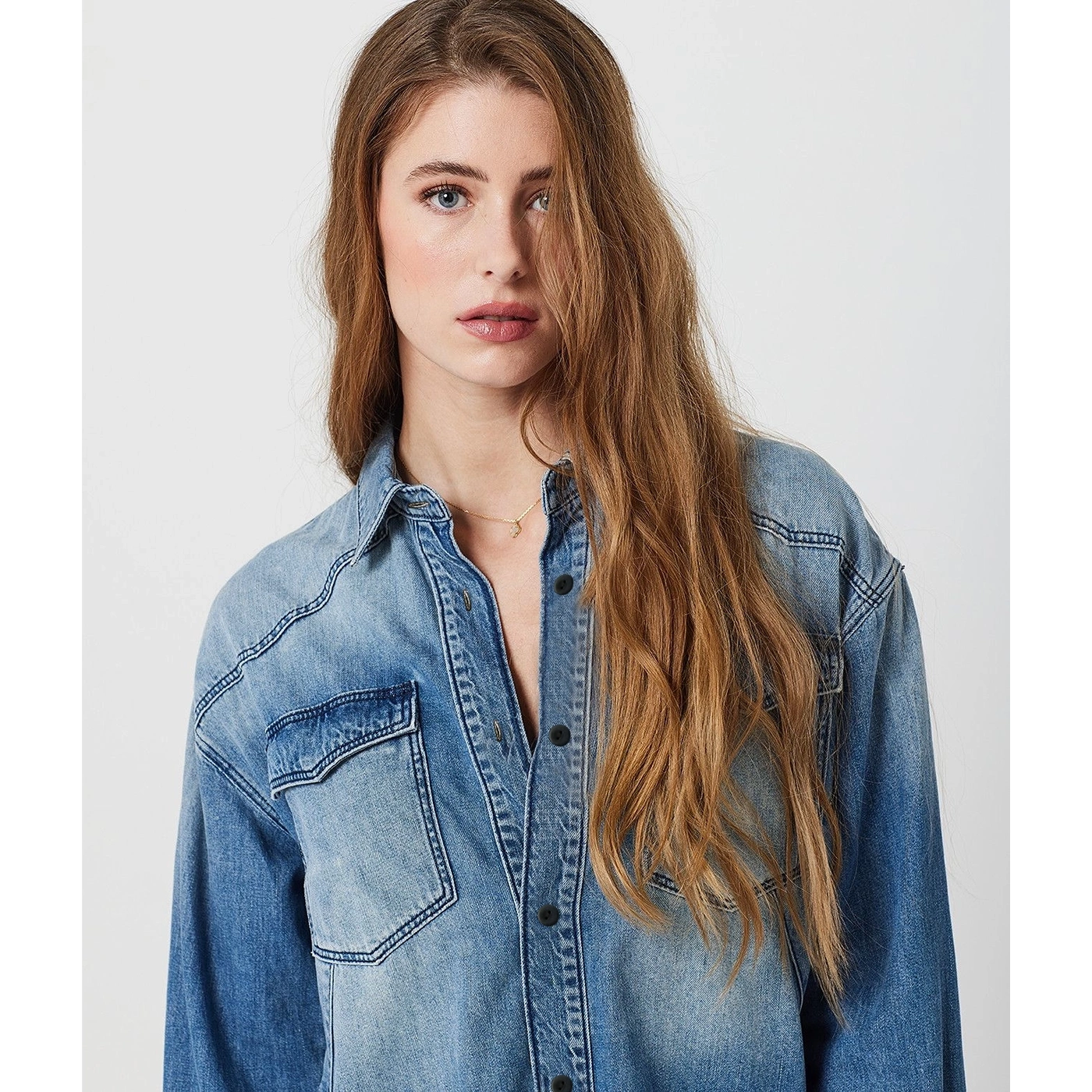 Blue Long Denim Shirt | Montivo Pakistan