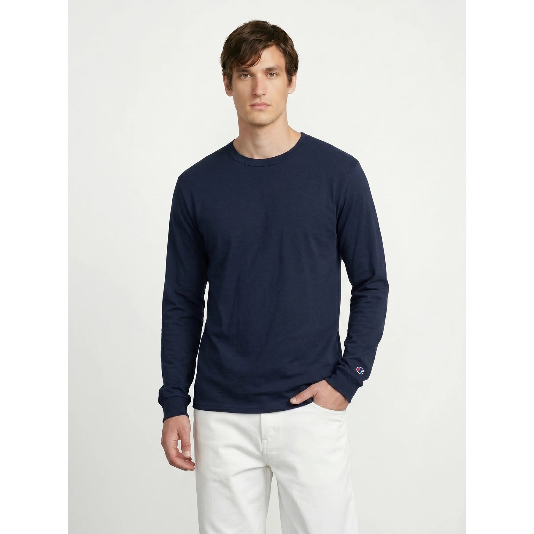 Navy Blue Long Sleeves Tshirt | Montivo Pakistan