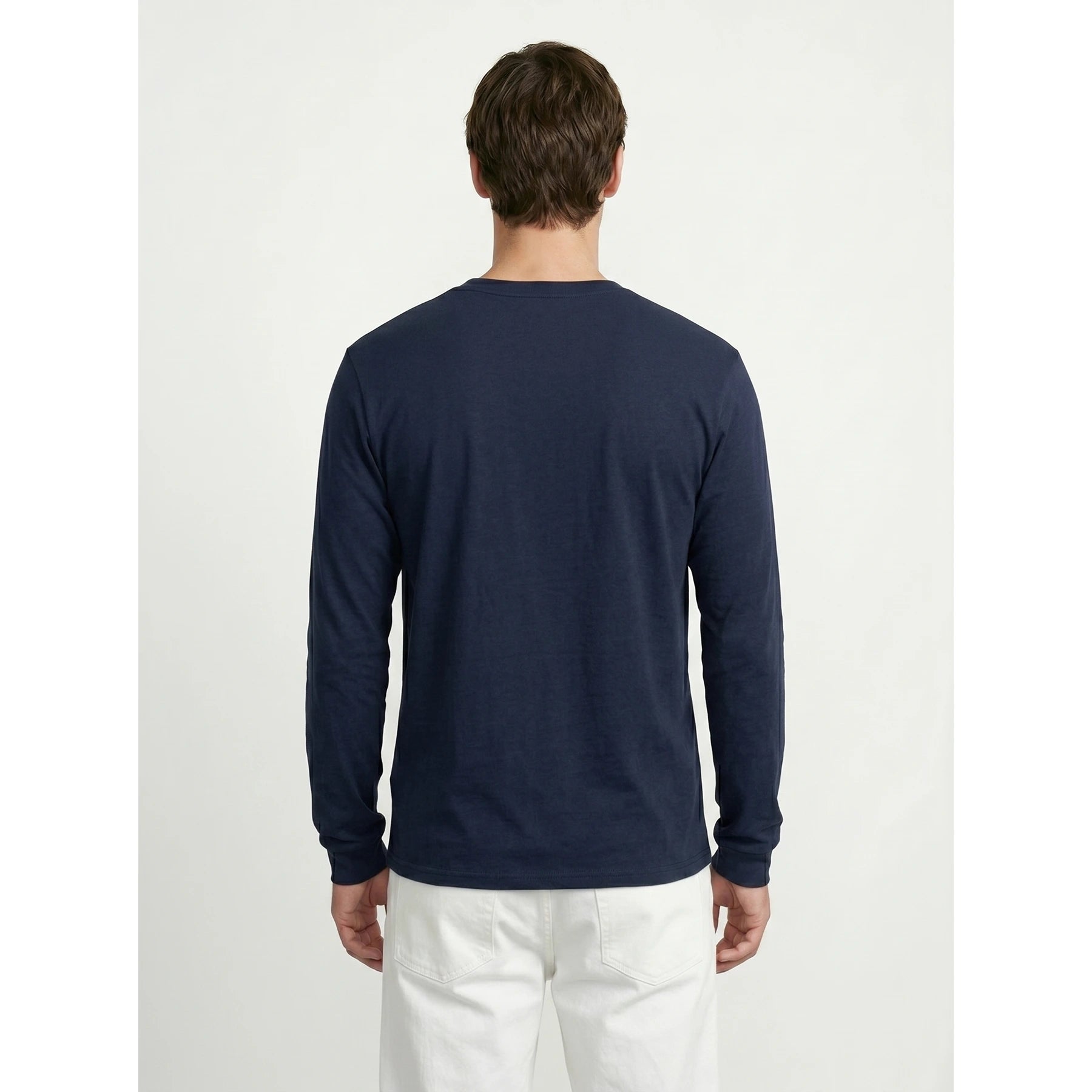 Navy Blue Long Sleeves Tshirt | Montivo Pakistan