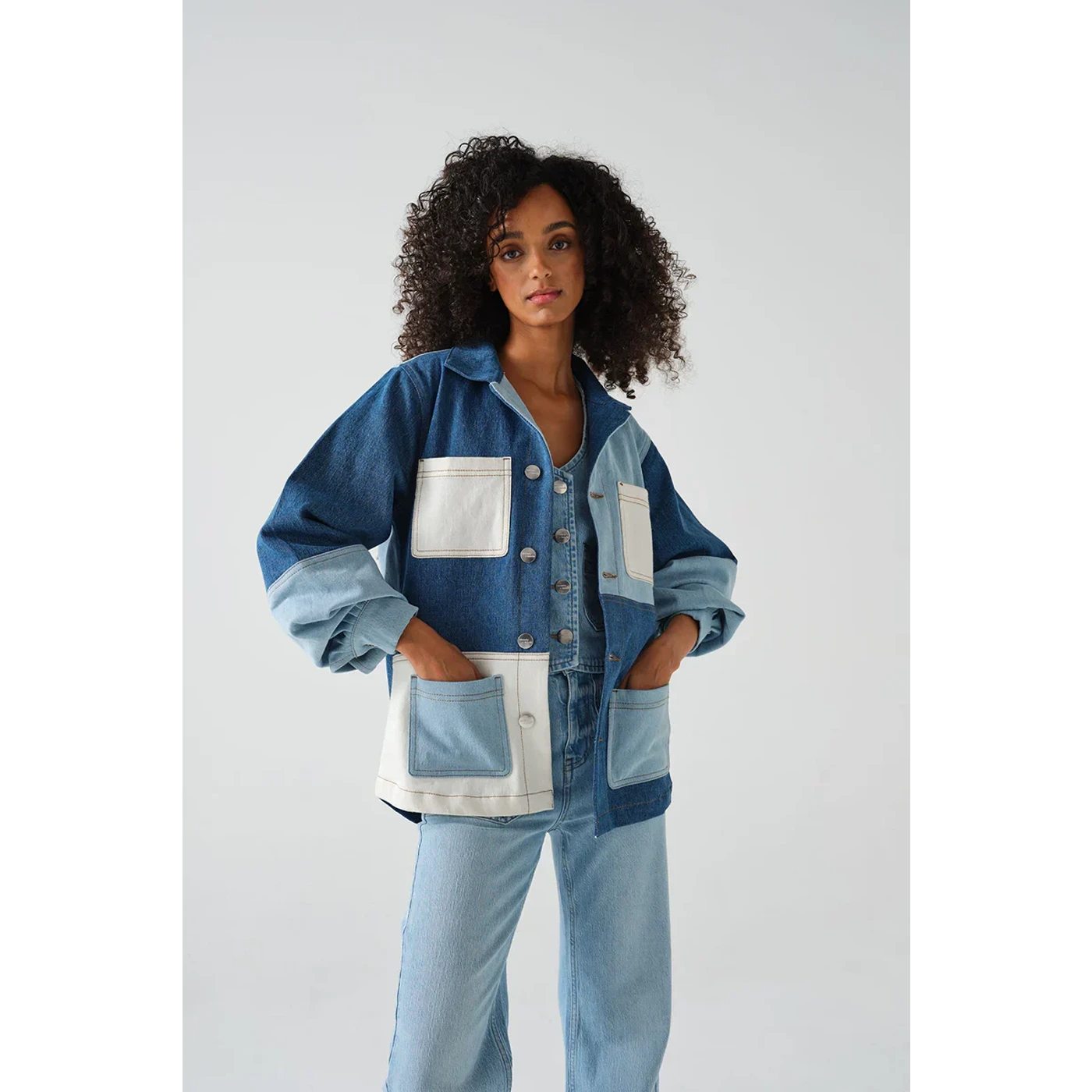 Colour Block Detailing Jacket | Montivo Pakistan