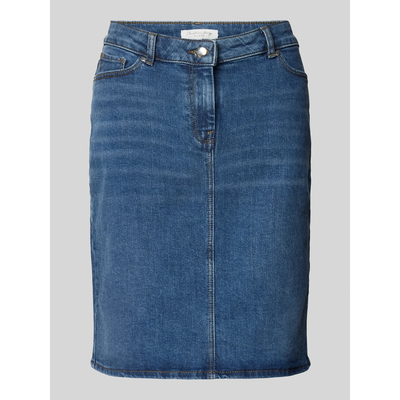 Dark Blue Knee-Length Denim Skirt | Montivo Pakistan