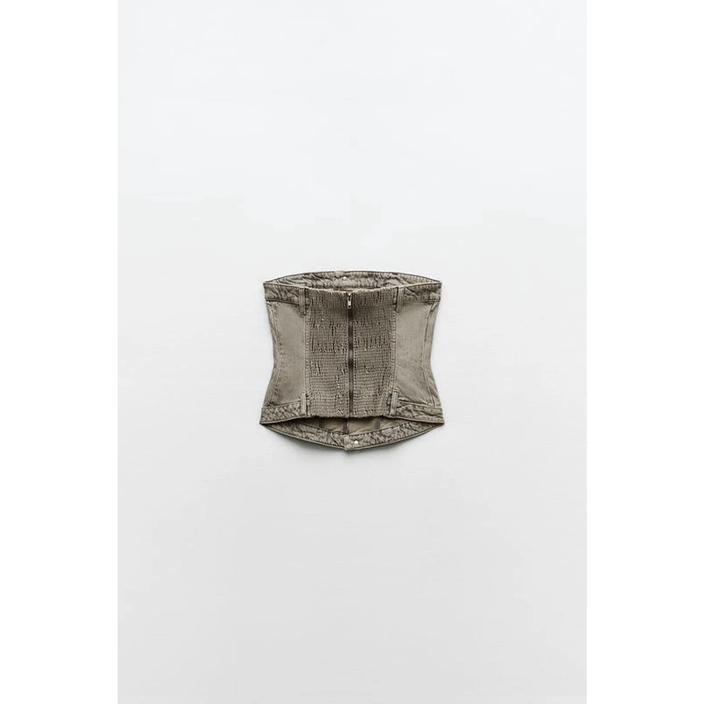 Washed Vintage Denim Corset | Montivo Pakistan