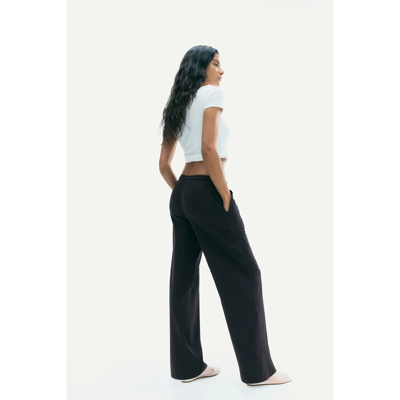 Black Wide Leg Trousers | Montivo Pakistan