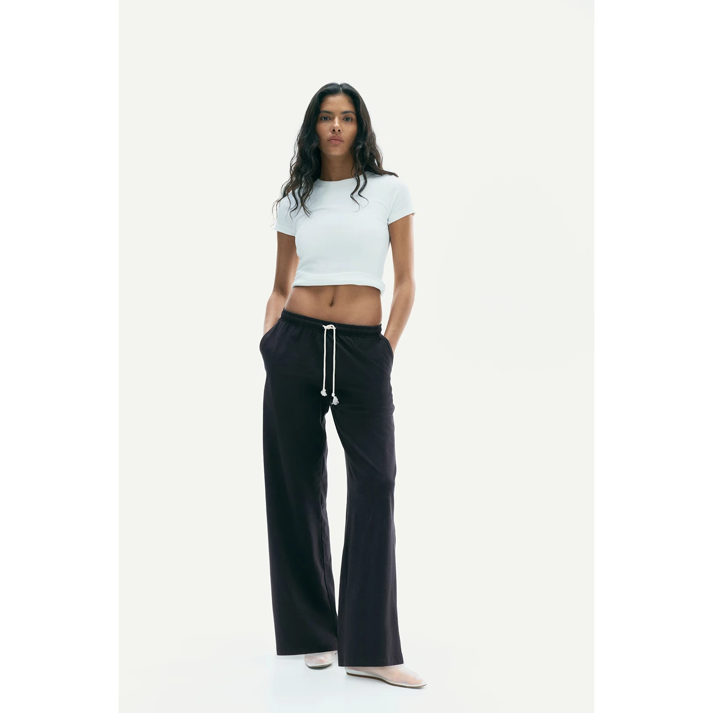 Black Wide Leg Trousers | Montivo Pakistan