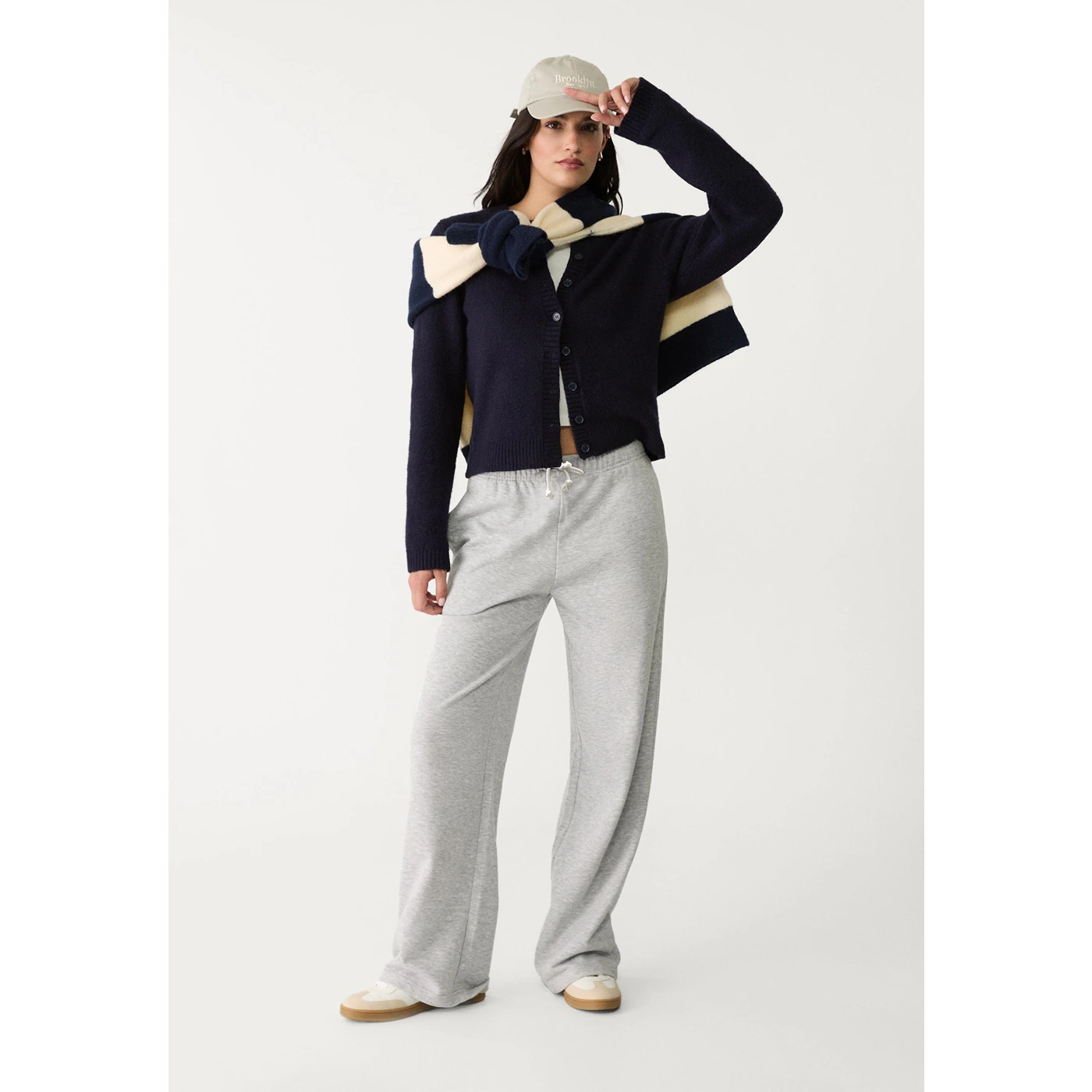 Grey Wide Leg Trousers | Montivo Pakistan