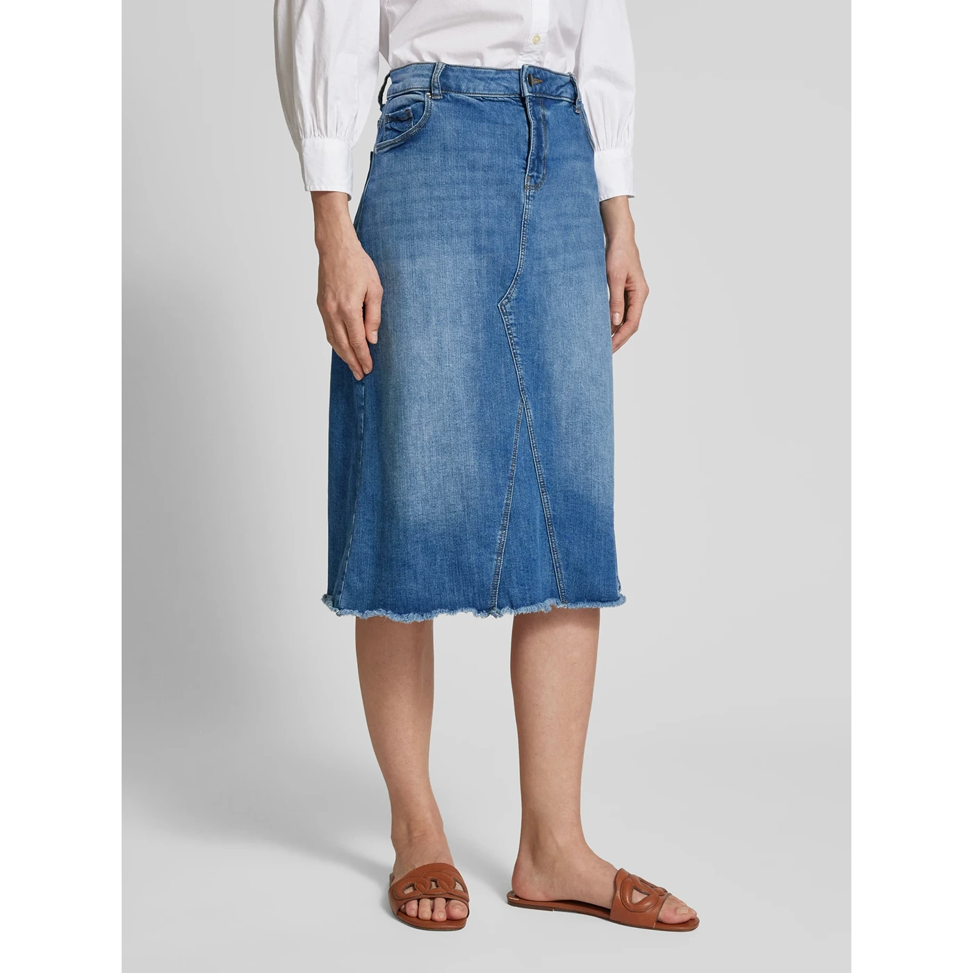 Knee Length Denim Skirt | Montivo Pakistan
