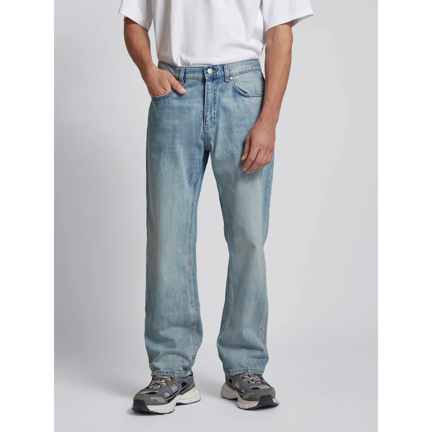 Light Blue Baggy Fit Jeans | Montivo Pakistan