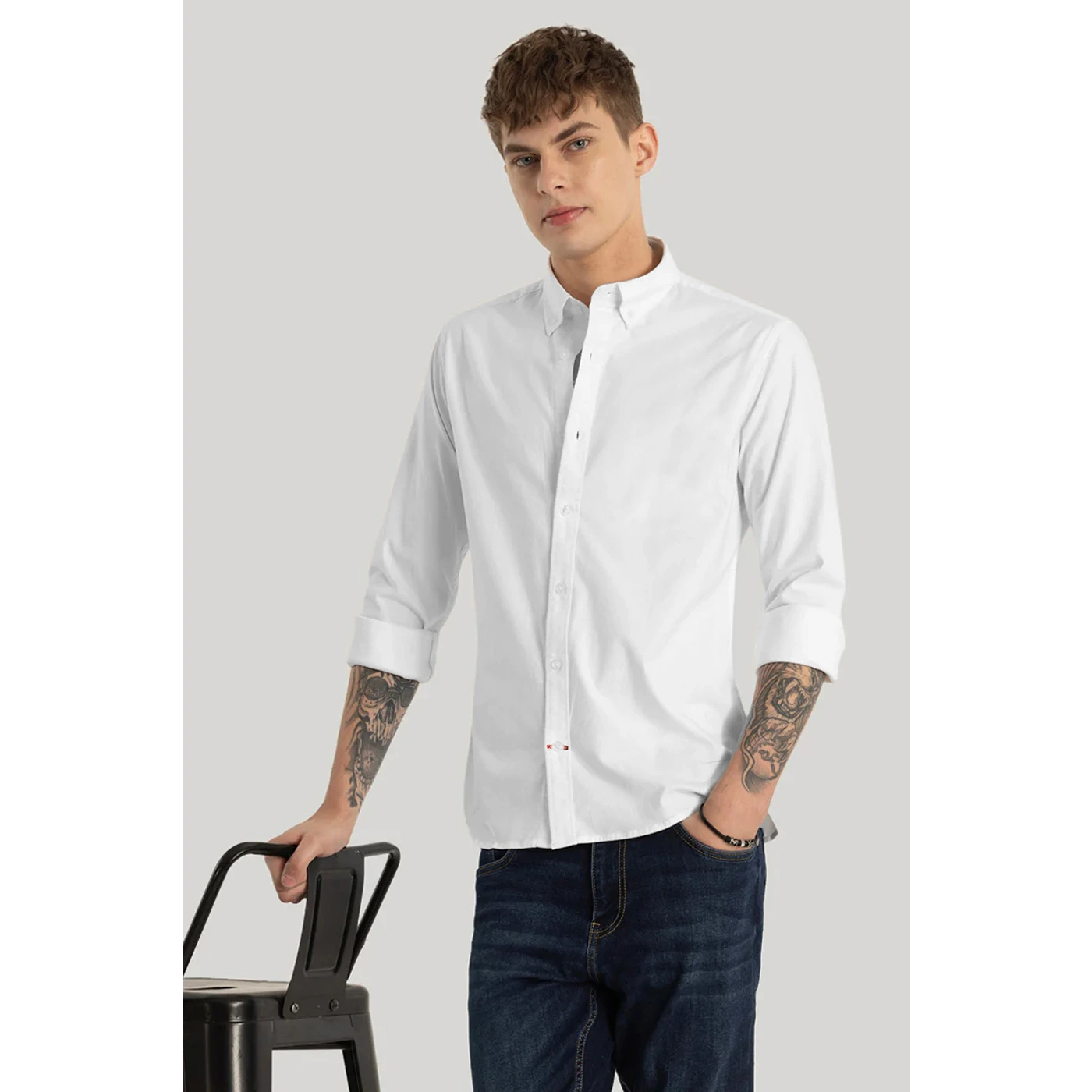 White Slim Fit Shirt | Montivo Pakistan