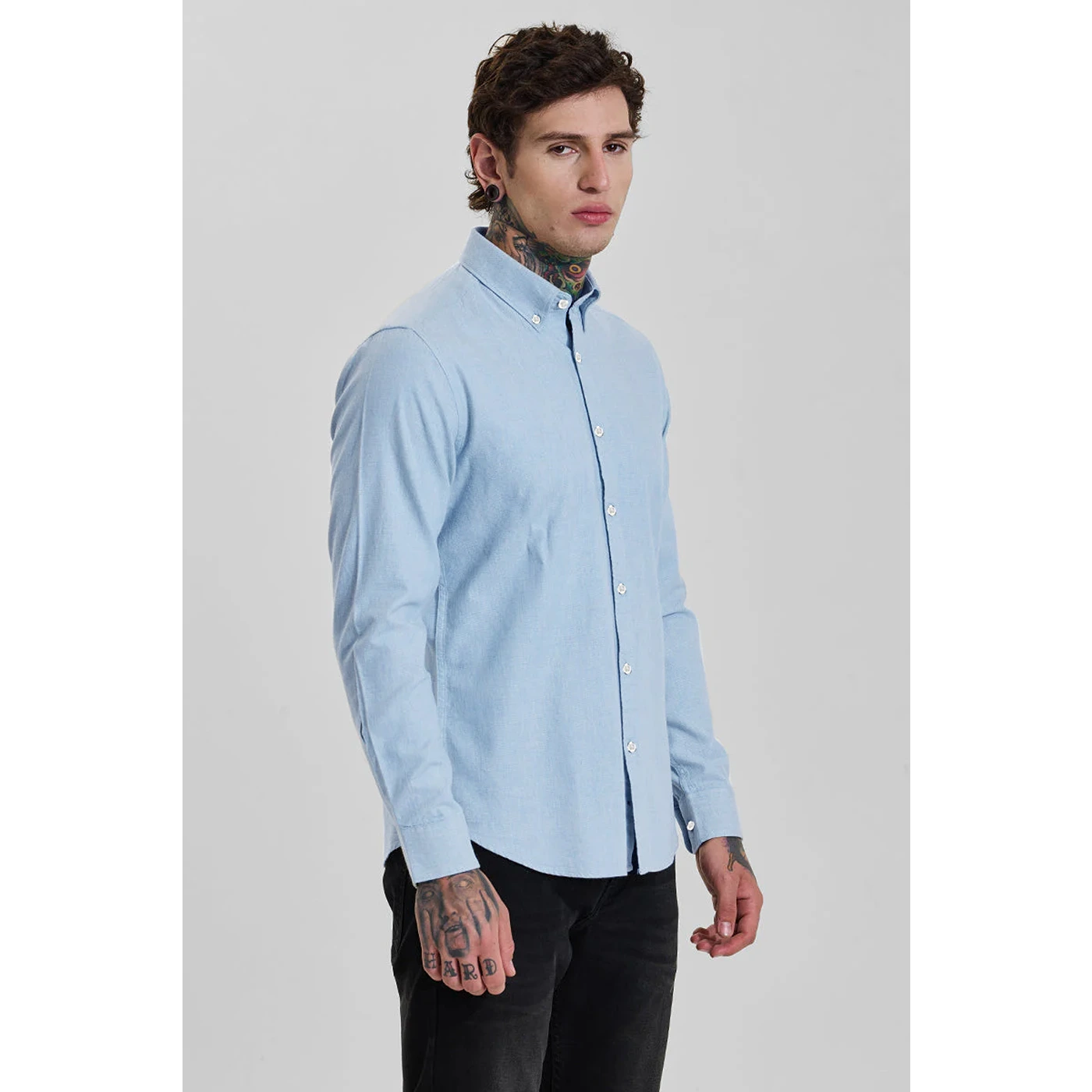 Light Blue Slim Fit Shirt | Montivo Pakistan