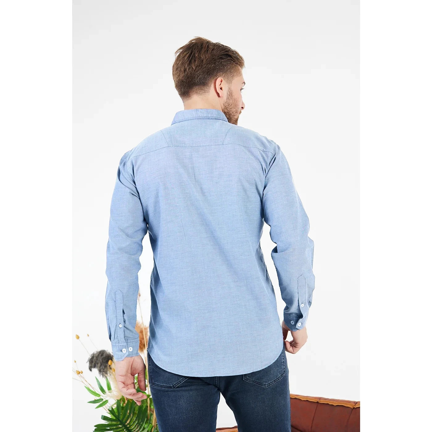 Mist Blue Slim Fit Shirt | Montivo Pakistan
