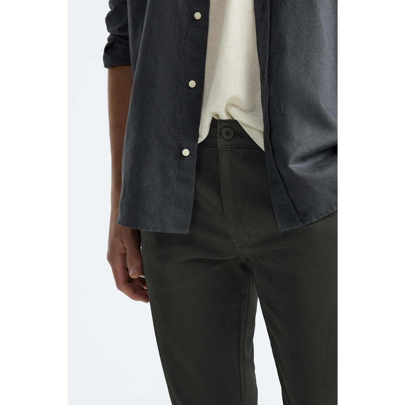 Dark Grey Slim Fit Chinos | Montivo Pakistan