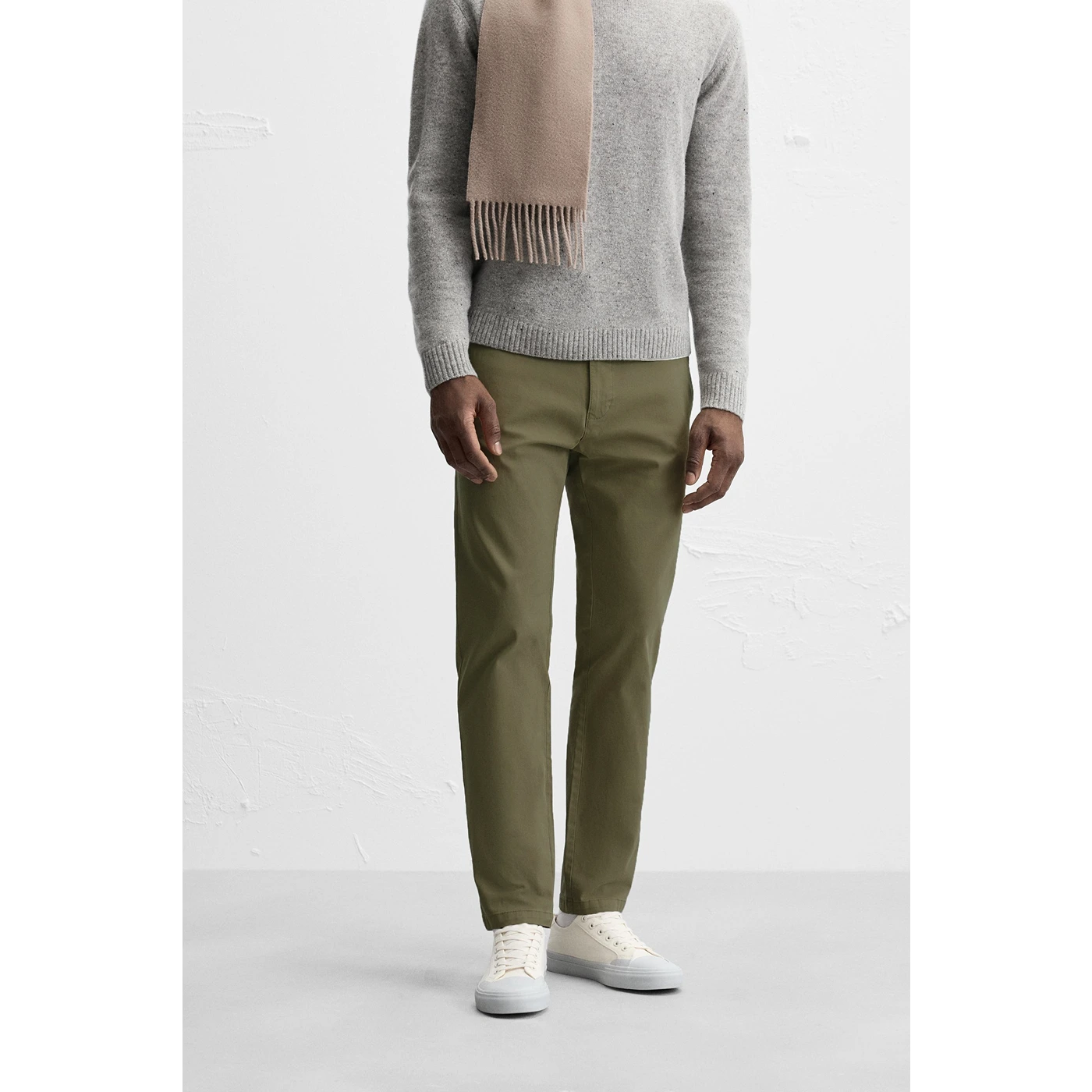 Olive Green Slim Fit Chinos | Montivo Pakistan