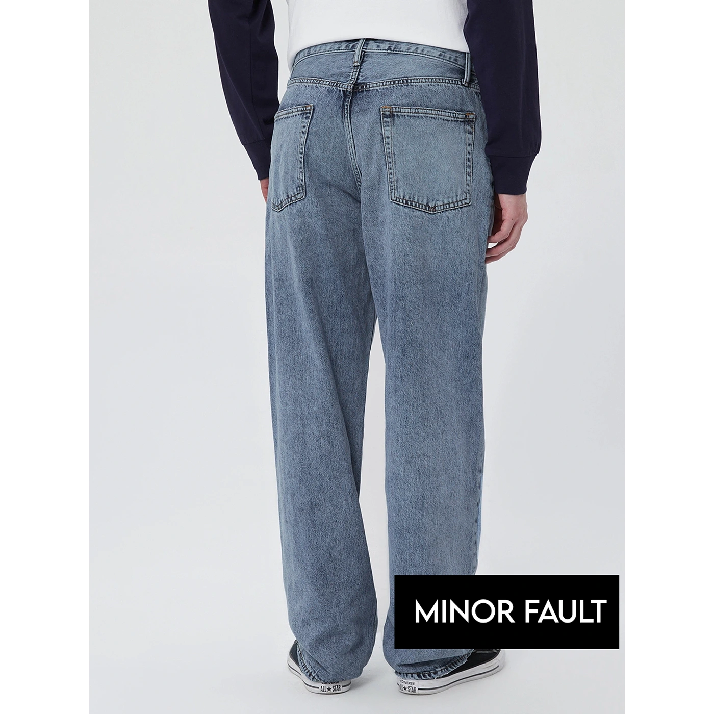 (Minor Fault) Light Blue Baggy Fit Jeans | Montivo Pakistan