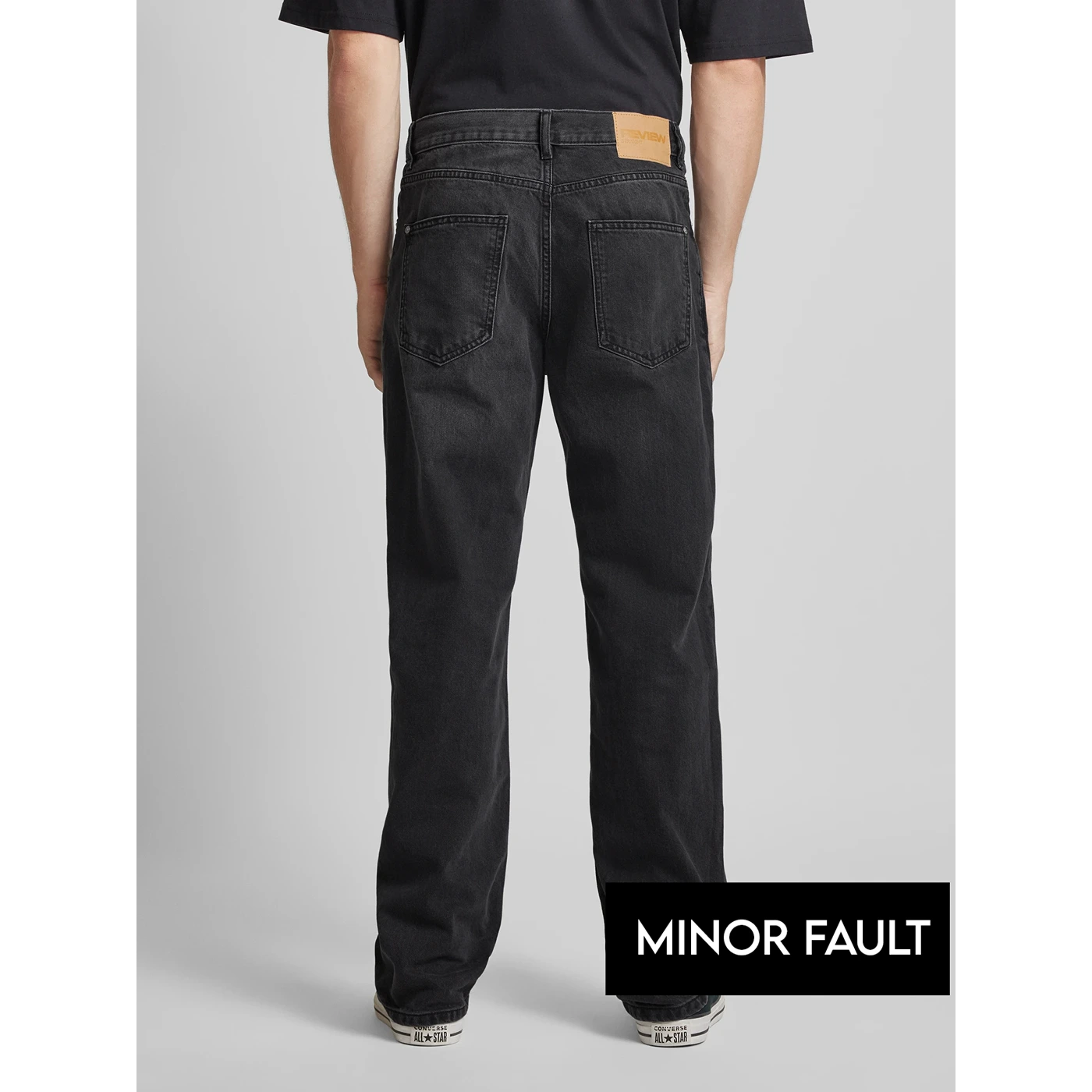 (Minor Fault) Charcoal Grey Baggy Fit Jeans | Montivo Pakistan