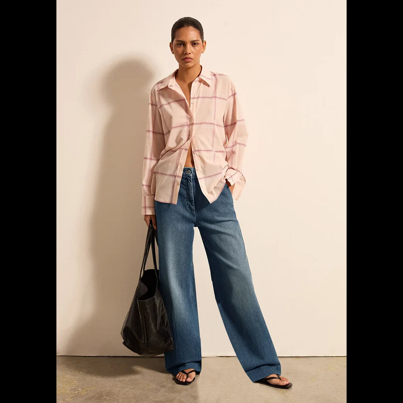 Vitange Blue Wide Leg Jeans | Montivo Pakistan