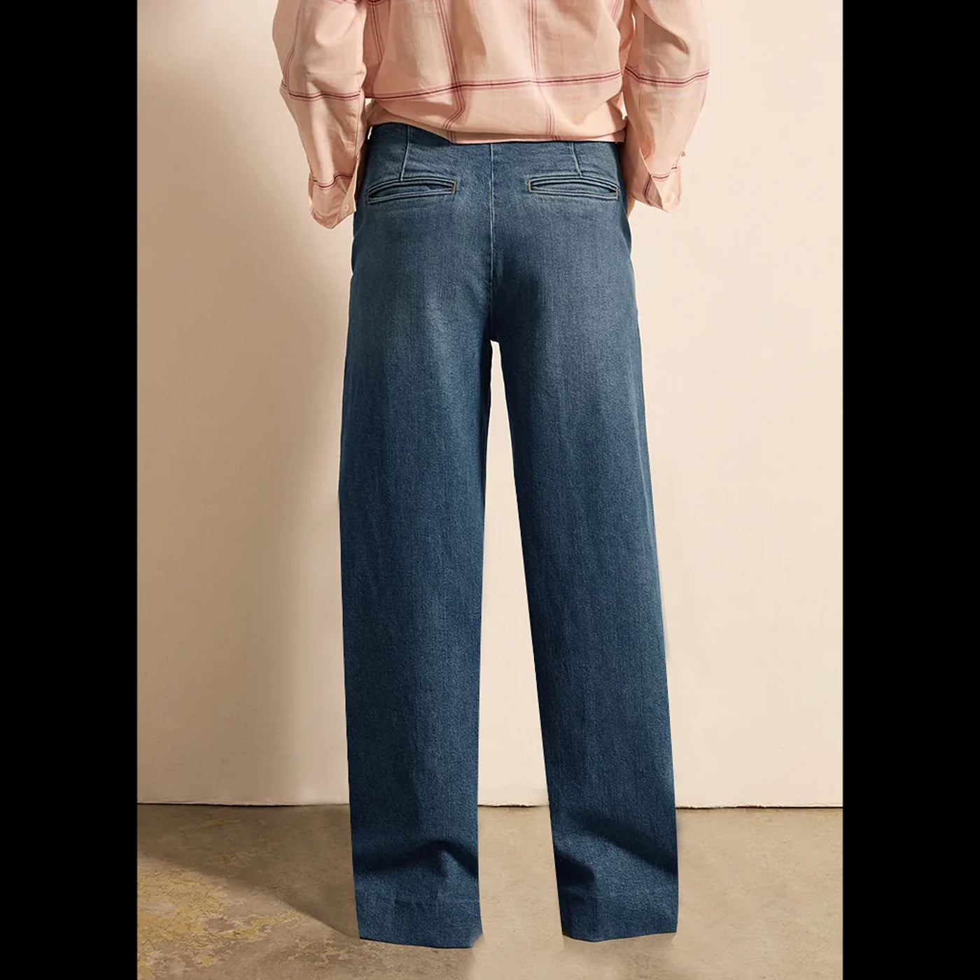 Vitange Blue Wide Leg Jeans | Montivo Pakistan