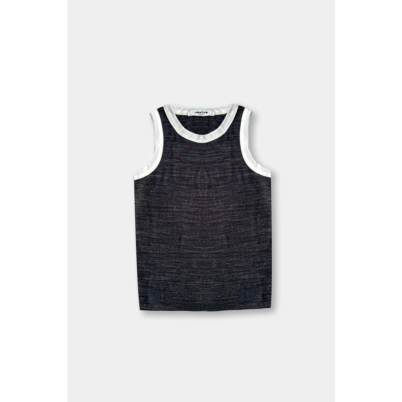 Black Melange Tank Top | Montivo Pakistan