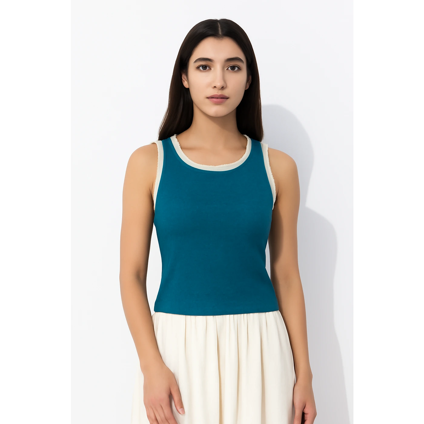 Royal Blue Melange Tank Top | Montivo Pakistan