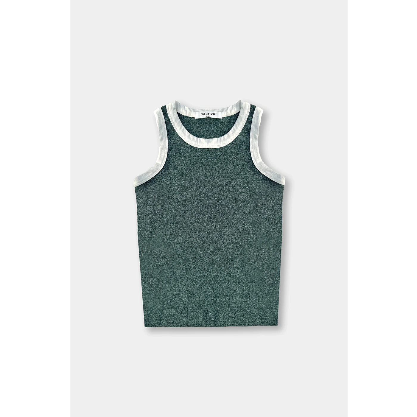 Dark Green Melange Tank Top | Montivo Pakistan