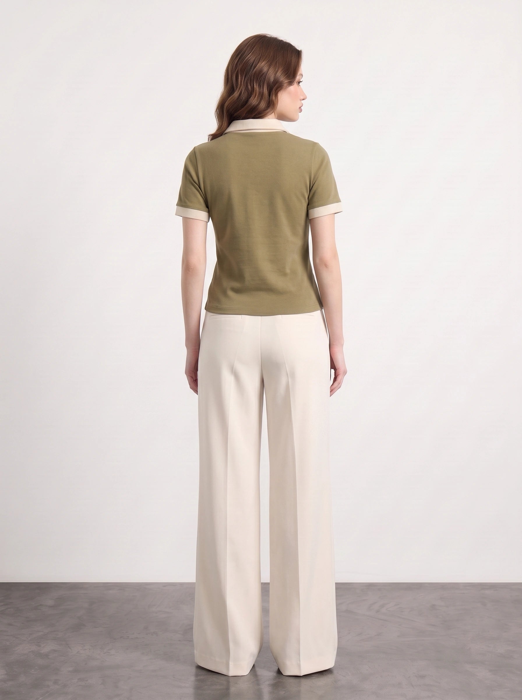 Mud Contrast Trim Button Polo | Montivo Pakistan