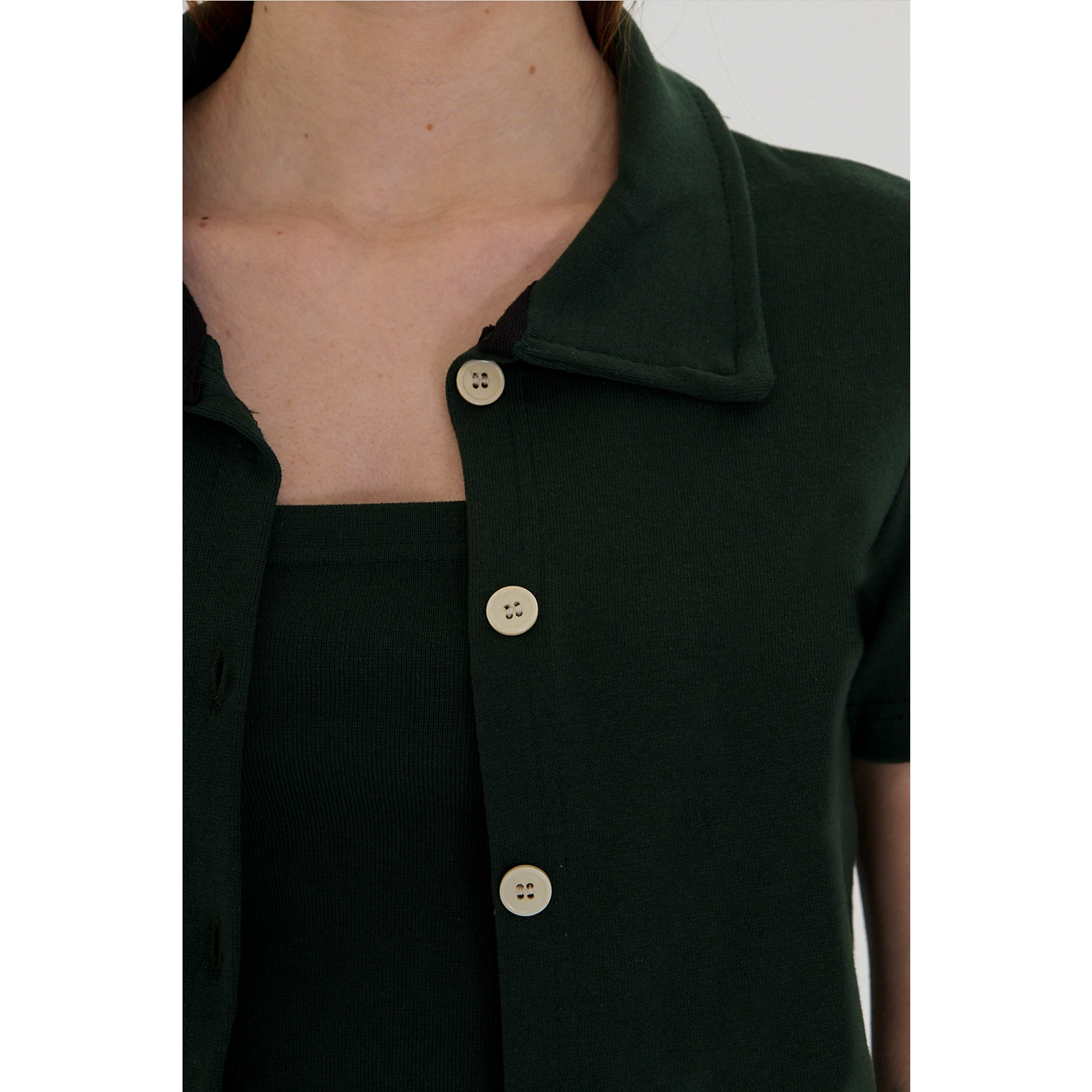 Green Bandeau Top + Shirt Set | Montivo Pakistan