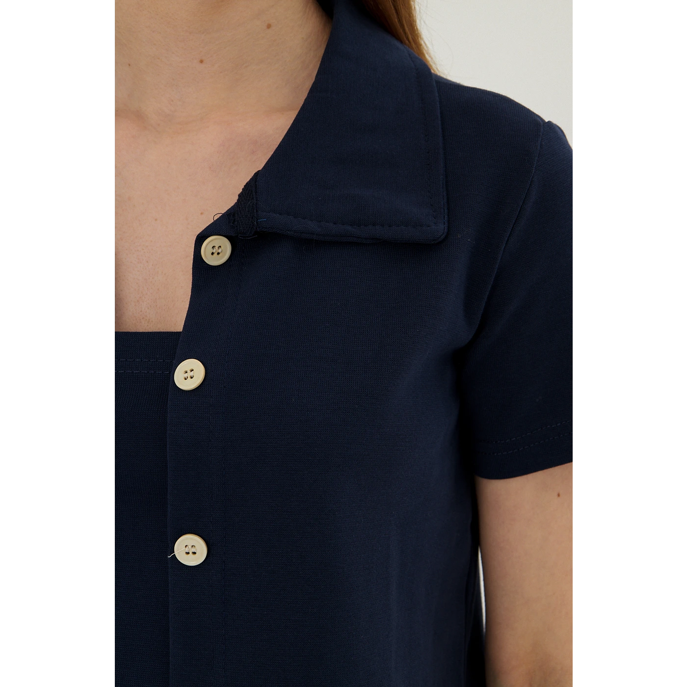 Navy Bandeau Top + Shirt Set | Montivo Pakistan