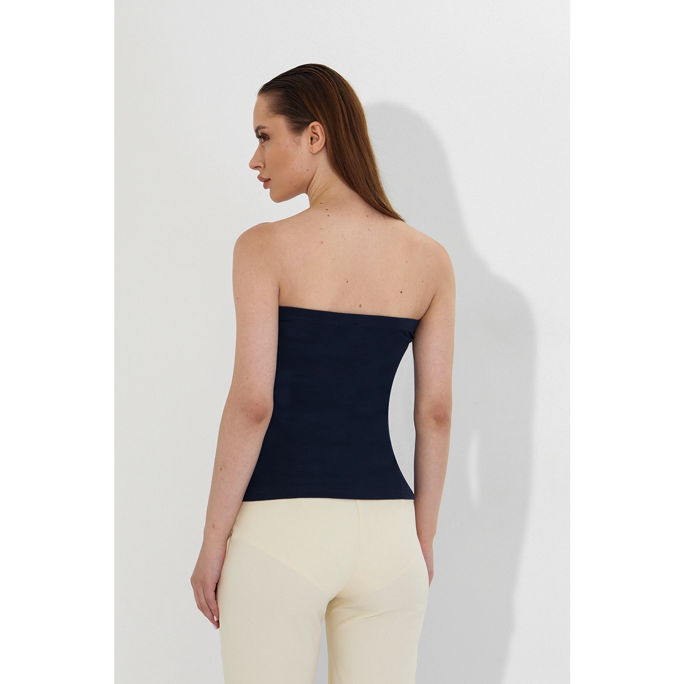 Navy Bandeau Top + Shirt Set | Montivo Pakistan