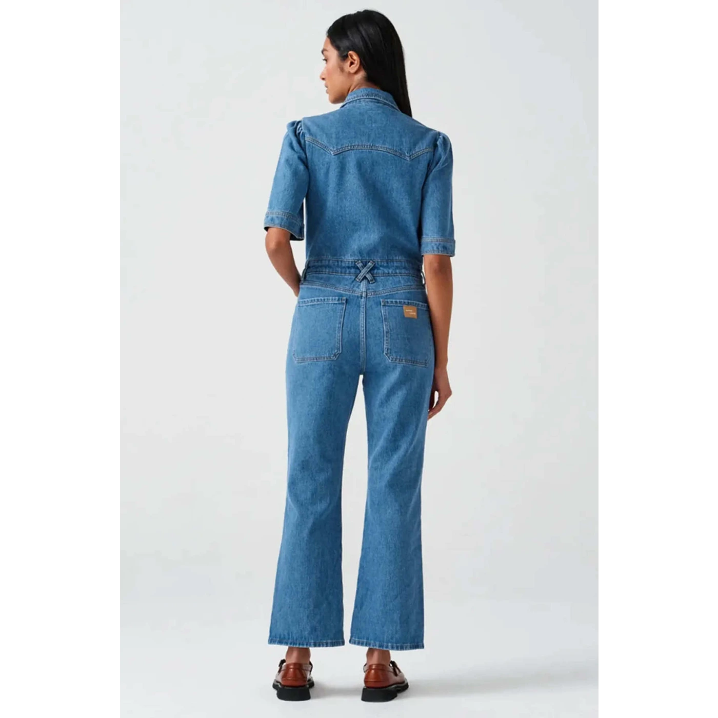 Mid Blue Vintage Denim Jumpsuit | Montivo Pakistan