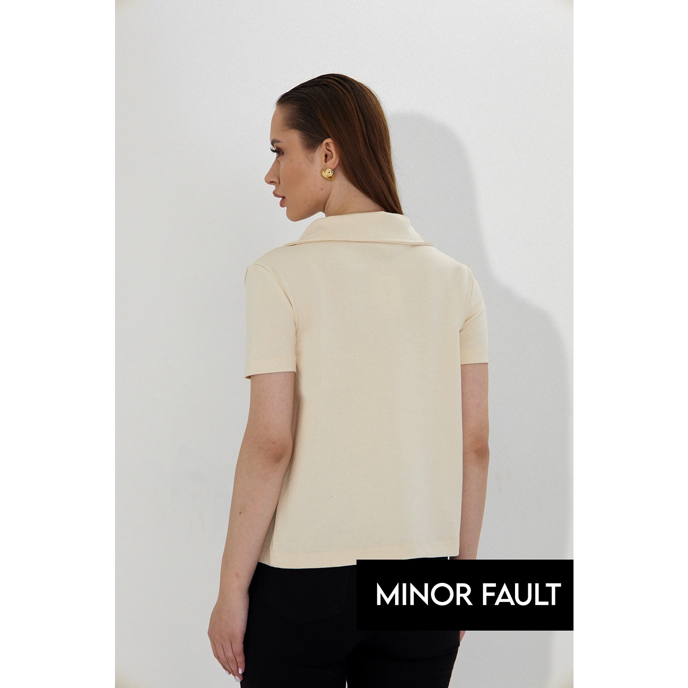 (Minor Fault) Ecru Button Down Shirt | Montivo Pakistan