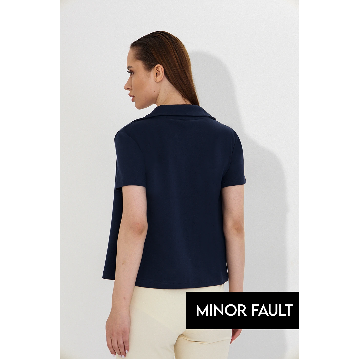 (Minor Fault) Navy Button Down Shirt | Montivo Pakistan