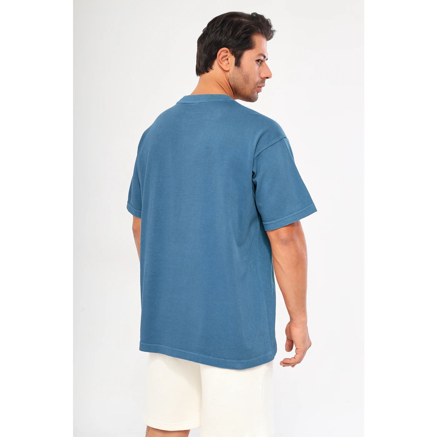 Teal Blue Washed Oversized Tshirt | Montivo Pakistan