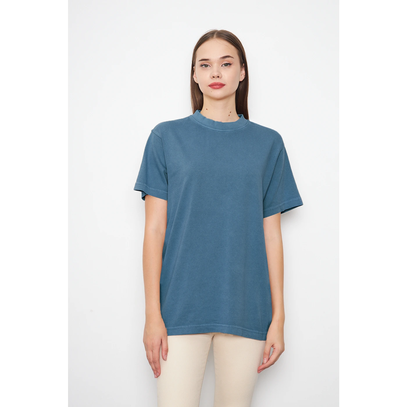 Teal Blue Washed Oversized Tshirt | Montivo Pakistan