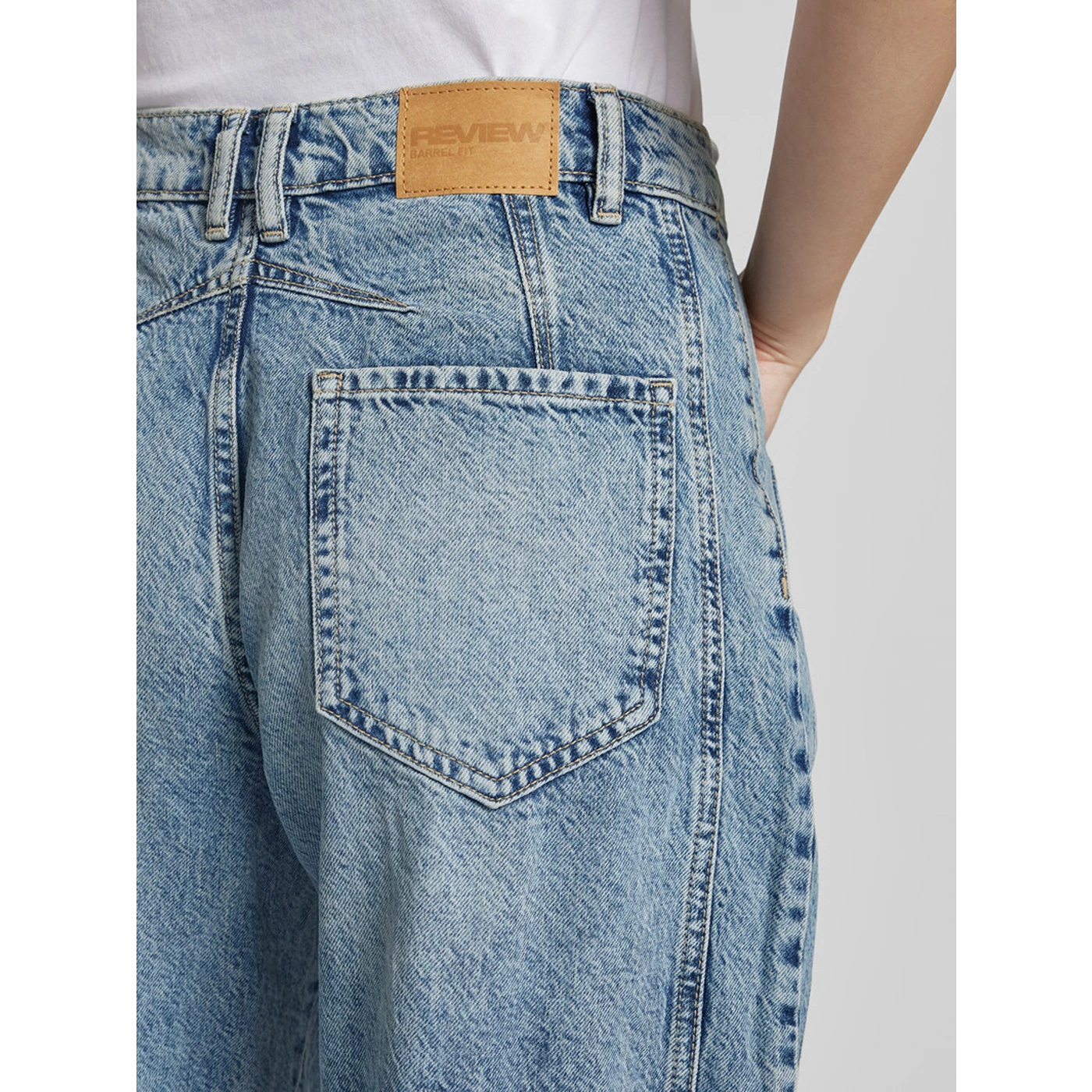 Light Blue Barrel Fit Jeans | Montivo Pakistan