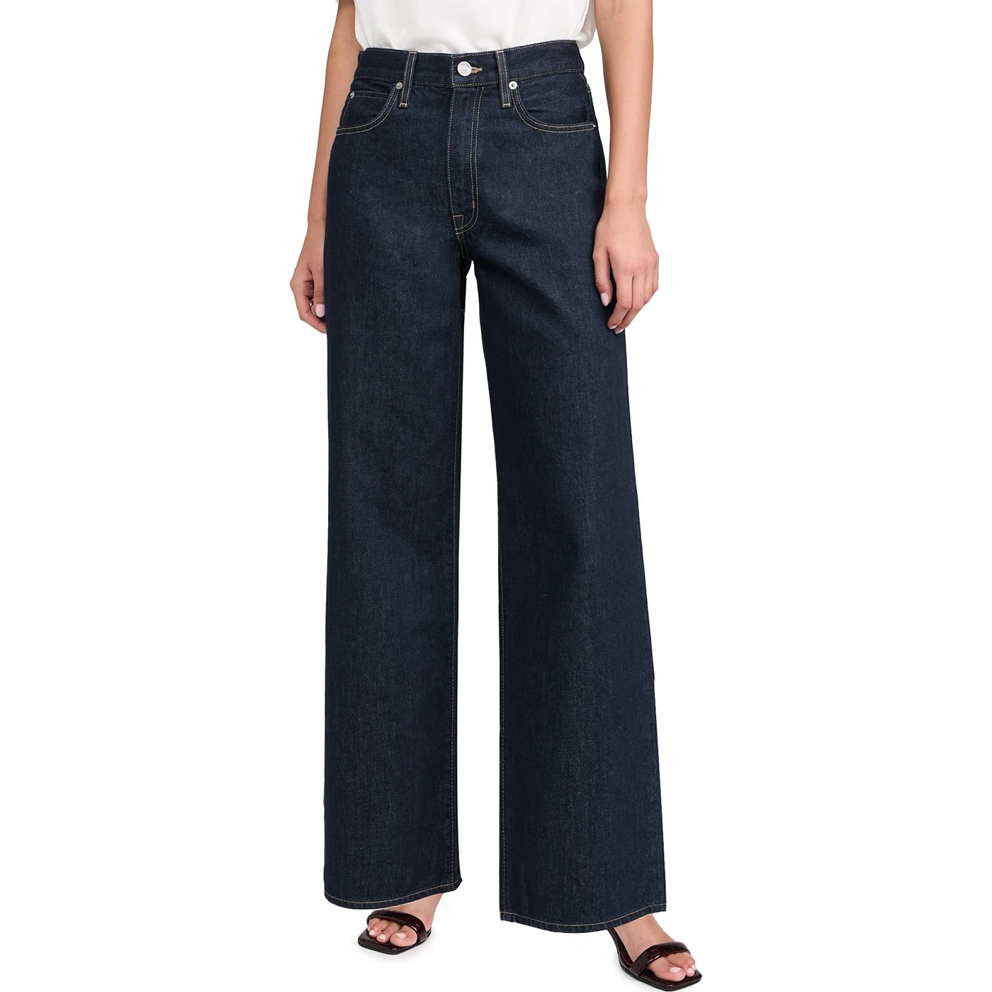 Rinse Wash Baggy Wide Leg Jeans | Montivo Pakistan