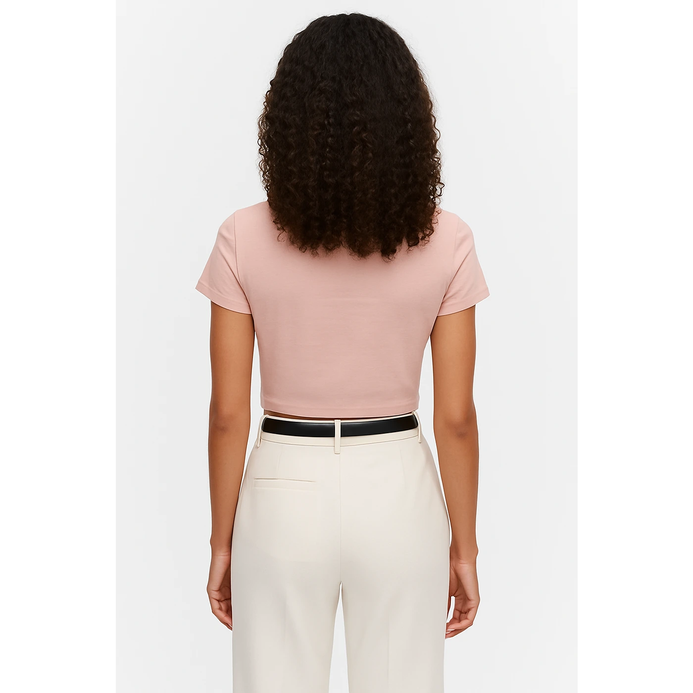 Pink Tie Knot Crop Jersey Top | Montivo Pakistan