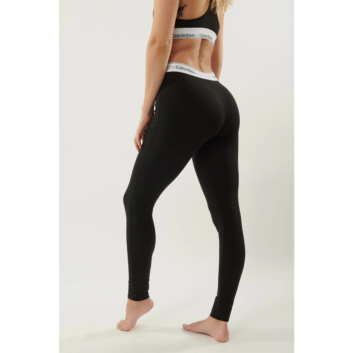 CK Black Leggings + Bra Set | Montivo Pakistan